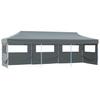 Folding Party Tent Pop Up with 5 Side Walls 870 X 291 X 315 Cm Anthracite