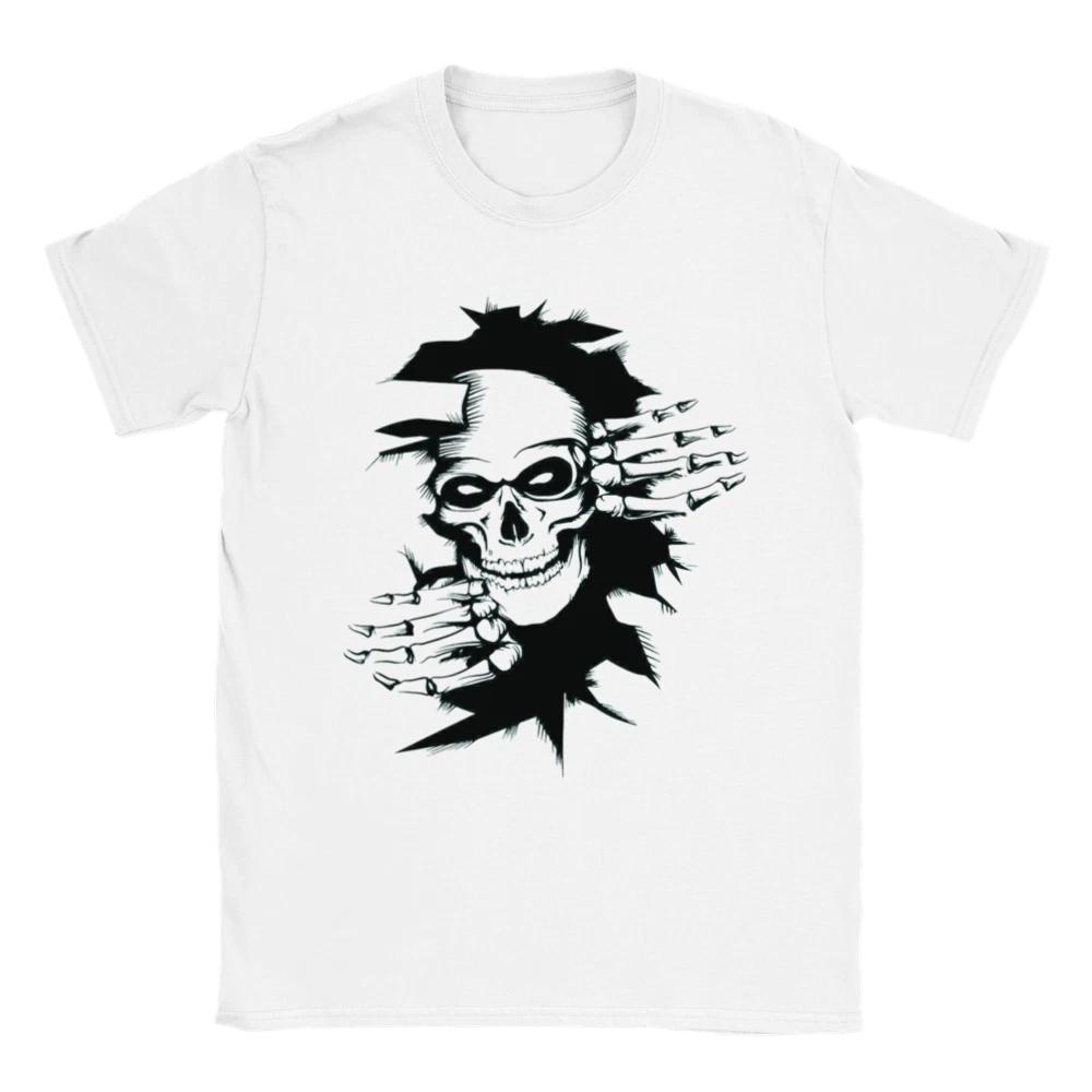 Skull breaking through the Wall - Classic Unisex Crewneck T-shirt XS