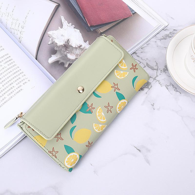 Cute Korean Style Long Wallet For Women With Multiple Card Slots High Quality Student Coin Purse
