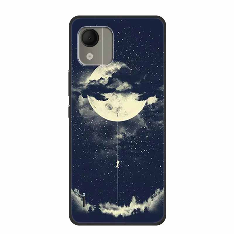 For Nokia C110 4G Case Luxury Silicone Back Cover for NokiaC110 Phone Coque C110 2023 Protector Shockproof Colorful Capas Bumper