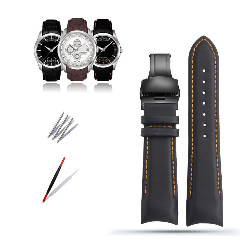 

Классический ремешок для часов из натуральной телячьей кожи 22/23/24 мм для часов Tissot T035627/617/407 Series с пряжкой-бабочкой 24mm