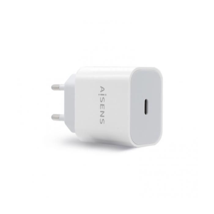 AISENS CARGADOR USB-C PD3.0 1 PUERTO 1xUSB-C 20W BLANCO