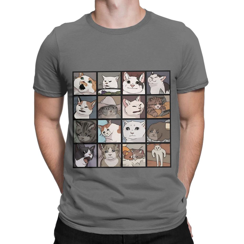Meme Cats Novelty 100 Cotton TShirt Meme Tees Tops For Unisex