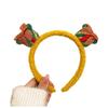 Rentiergeweih Haarband: Niedliches Plüsch-Weihnachts-Stirnband für Damen, mit Lebkuchenmann, perfekt für Herbst- und Winterfestlichkeiten.