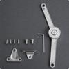 Hydraulic Support Stay Chrome Cabinet Door Hinge with Adjustable Resistance