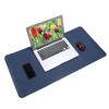 Multifunctional Table Mat Soft Waterproof and OilProof Leather Writing Desk Mouse Pad(Pink )