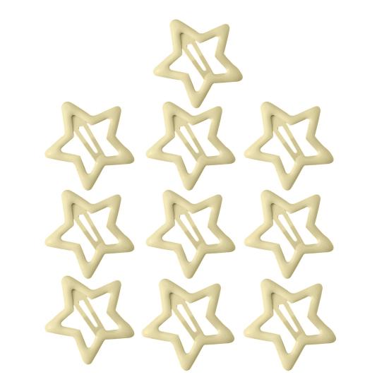 10Pcs Girl Hairpin Versatile Star-Shaped BB Clips Macaron Color Small Hair Pins Stable Hold Hair Accessories