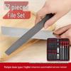Steel File Set: Round, Half-Round, Flat, Triangular Metal Woodworking Grinding Tools