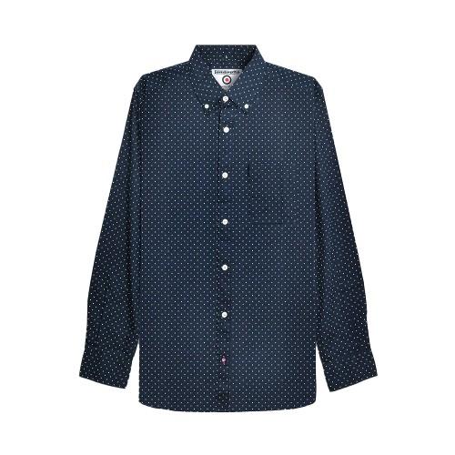 Lambretta Mens Pin Dot Long-Sleeved Shirt