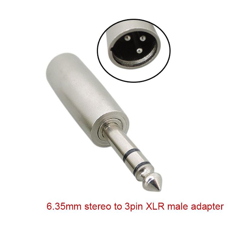Microphone 3 Pin XLR Male Female Plug to 1/4 Inch 6.35mm 6.5mm Mono Female Jack Connector Audio Cable Mic Adapter AGood product