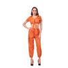 Halloween Prisoner Uniform Cosplay, Orange Crossbody Costume, Female Prisoner Uniform, Stage Costume