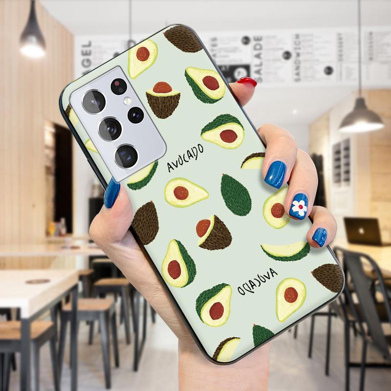 Weiche Silikon-Schutzhülle für den Sommer, tropische Früchte, Avocado, Ananas, TPU