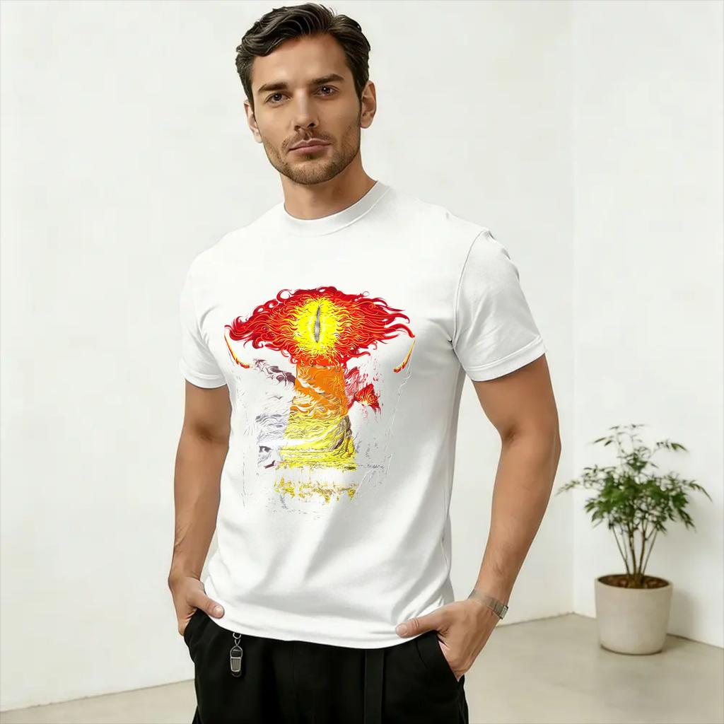 SAURON Art T Shirt for Unisex 100 Cotton Vintage TShirts Round Neck Tee Shirt Short Sleeve Clothes Gift