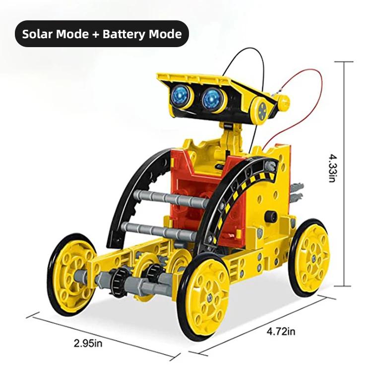 Non-Toxic Solar Toys Solaire Robot Solar Energy Car Diy Educational Science Toys For Children Kids Technological Technology Science Kits