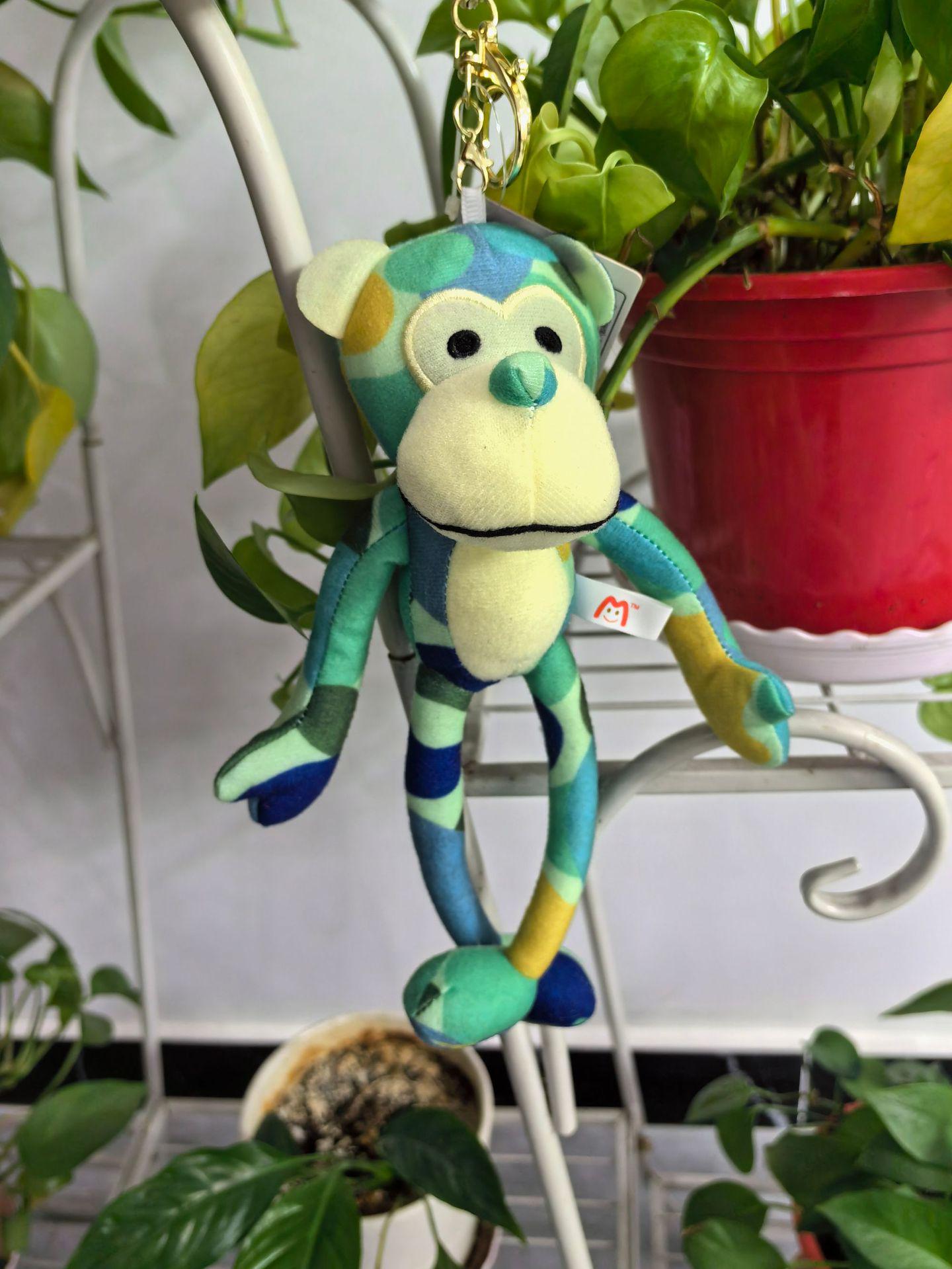 

Камуфляжная обезьянка, мультяшный плюшевый брелок - Милый кулон для школьных сумок и подарков 18cm камуфляжный