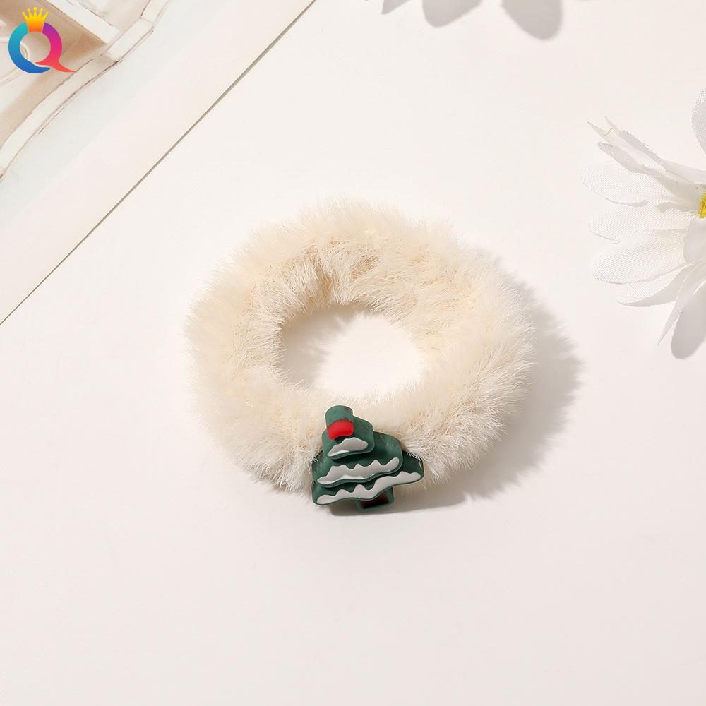 1 Pcs Christmas Headdress Plush Large Intestine Headband with High-end Feeling, Tied Hair Headband