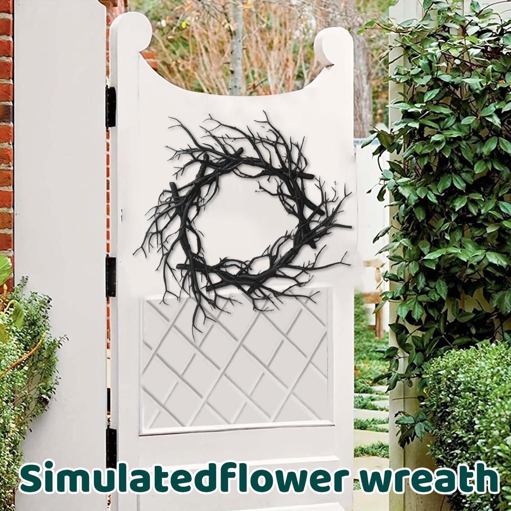 Holiday Wreath Withered Branches Horror Atmosphere Wreath Decoration Wreath Door Hanging Wall Hanging