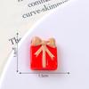 Kreskówkowy Święty Mikołaj i Bałwan Żywiczne Naszywki DIY i Spinki do Włosów - Ozdoby Świąteczne i Materiały Rzemieślnicze z Klejem Kremowym