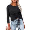 Bluse - Spesifisert ikke - Kort topp - Svart - Lange ermer - Slim