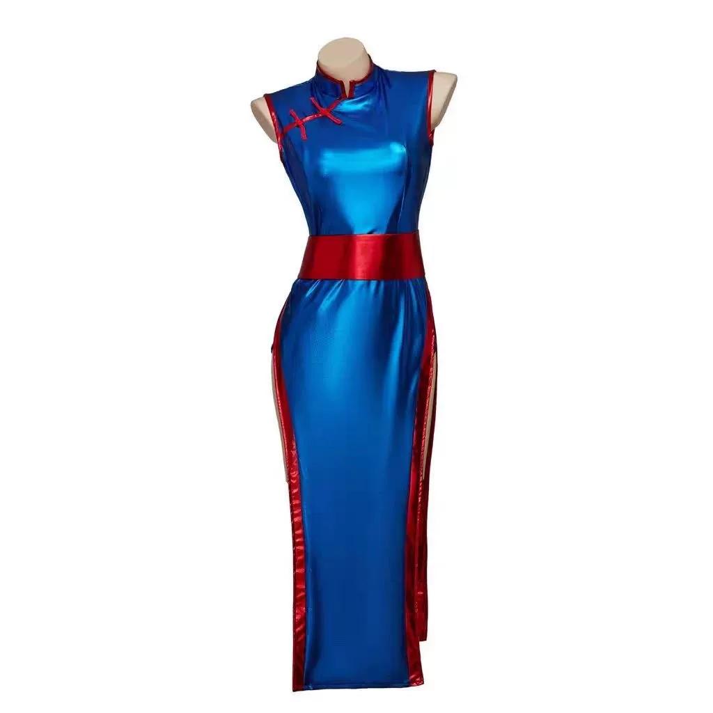 Dragon Ball Chi-Chi Bojové Qipao Cosplay Kostým, Dámský Halloweenský Anime Role Play Outfit