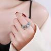 Einheitsgröße 925 Sterlingsilber Tier Frosch Verstellbares Modeaccessoire [Rockyu] Damenring, Meistens, Silber, Ring, Ring, Stilvoll, Party, Weihnachten,