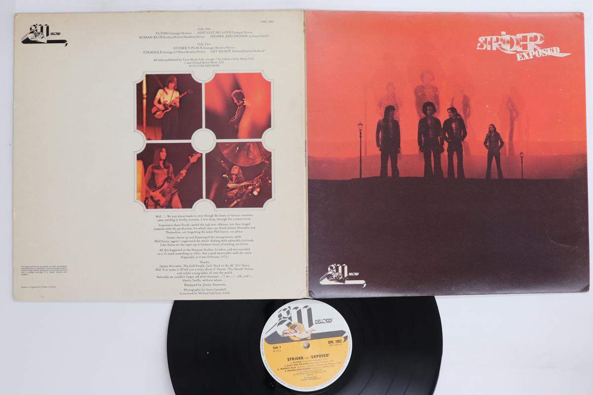 

LP Record STRIDER - Exposed GML1002 GM Records 1973 UK Rock Used