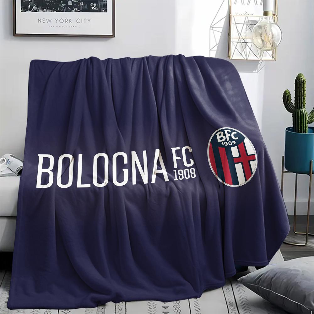 Bologna FC pattern Flannel Blanket, High quality Comfortable for All Seasons, Home Decor, Warmth and Comfort, Perfect for Gifts.