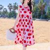 Elegant Sleeveless Dresses for Woman Plus Size Casual Loose Vintage Print Long Beach Dress Summer Women's Clothing