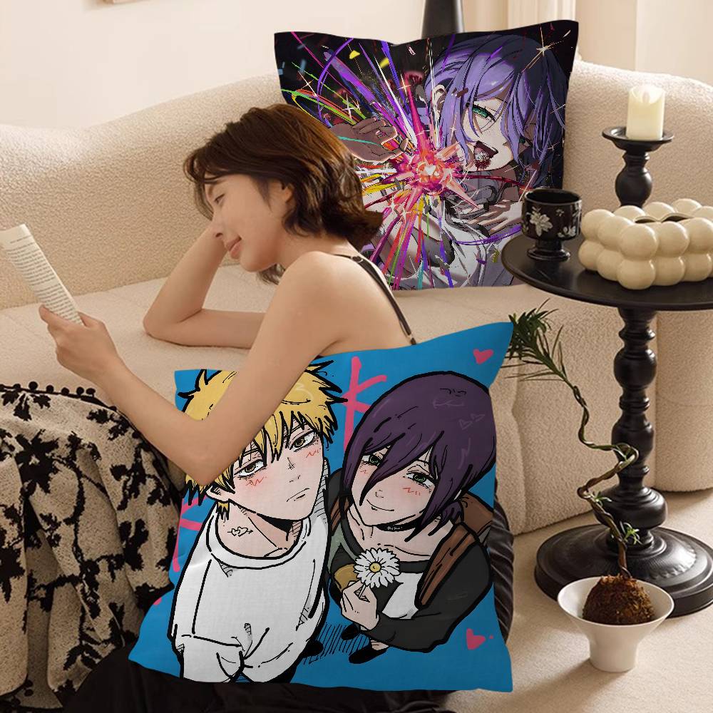 Popular Anime C-Chainsaw M-Man R-Reze A-Arc Pillow Anime Pillow Sofa Bed Head Pillow Cover Cushion Cover 45x45 Cm Fashion