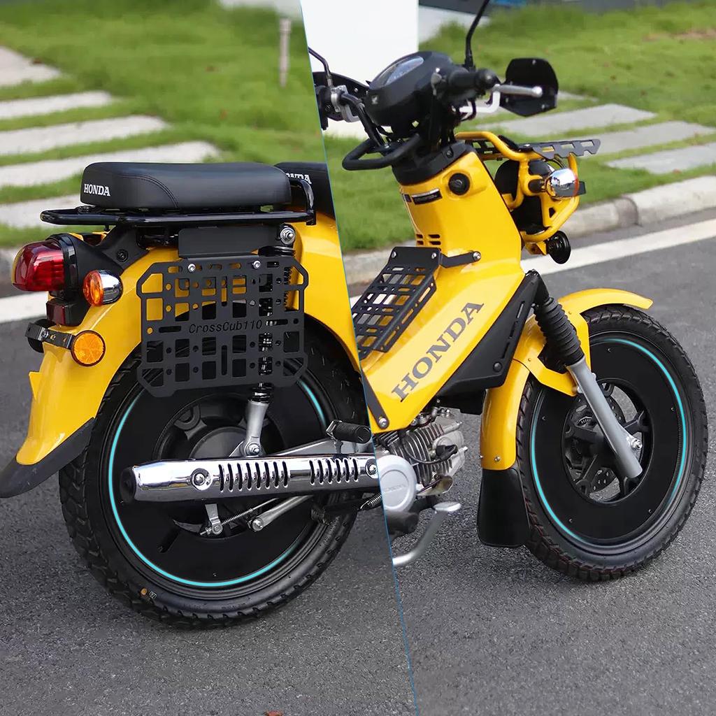 Cross Cub and Super Cub Wheel Front and Rear Lightweight Aluminum Wheel No Aftermarket Retro Custom Customized Bike Covers, Set, 17-inch, 2mm, Guards,