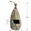 Handmade Outdoor Woven Straw Birdhouse: Warm Bird Nest Pendant for Home Decoration
