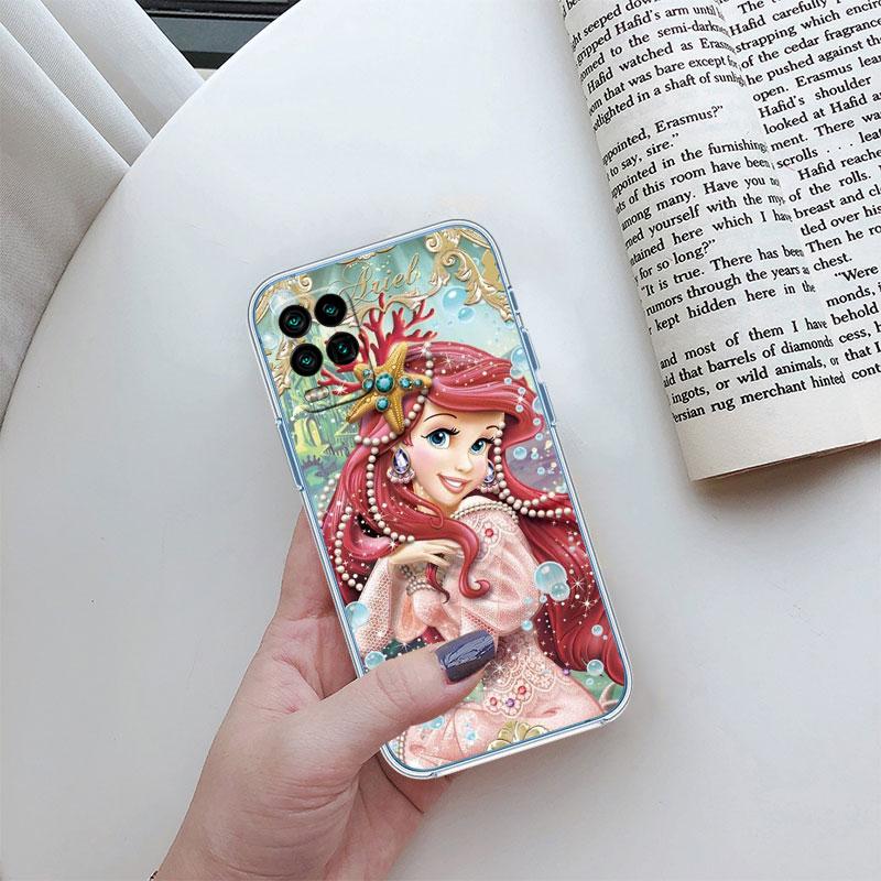 Disney Princess Transparent Phone Case for Motorola Moto G10 G20 G30 G31 G32 G34 G35 G41 G42 G50 G51 G52 G55 G60 G60S