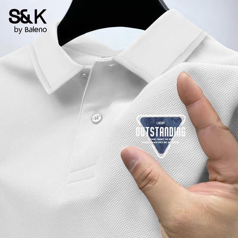 Baleno S&K Men's Summer Loose Fit Short Sleeve Polo Shirt
