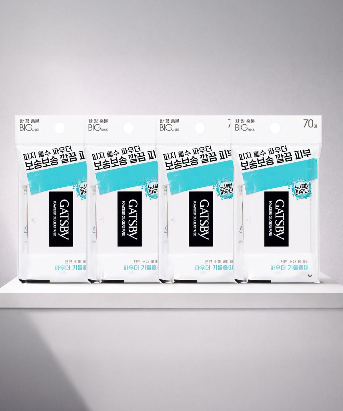4 packs of 70 powder-type oil blotting papers