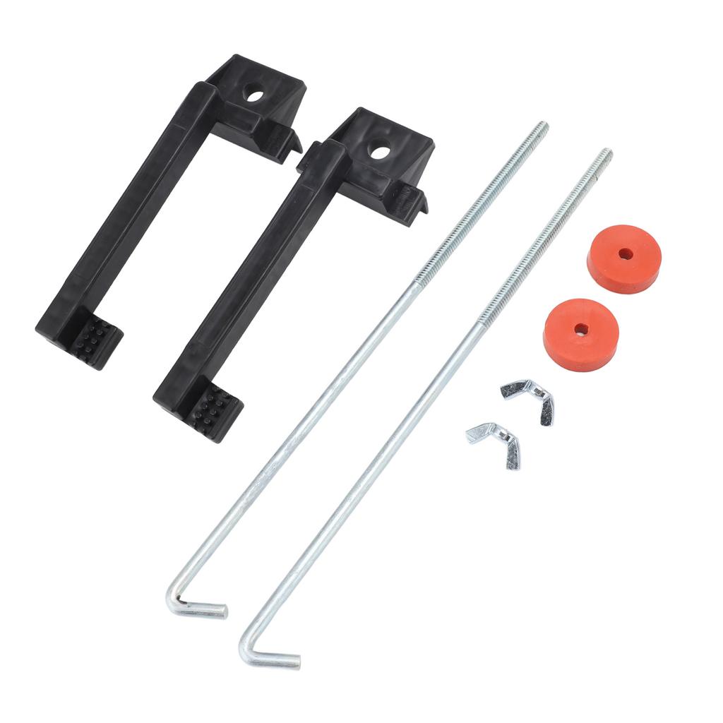 Battery Hold Down Kit with 10in J Boits Metal Stable Fixation Battery Tie Down Bracket for Most Car Battery