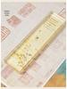 20cm Creative Crystal Paperweight: Calligraphy & Stone-Inspired Ruler