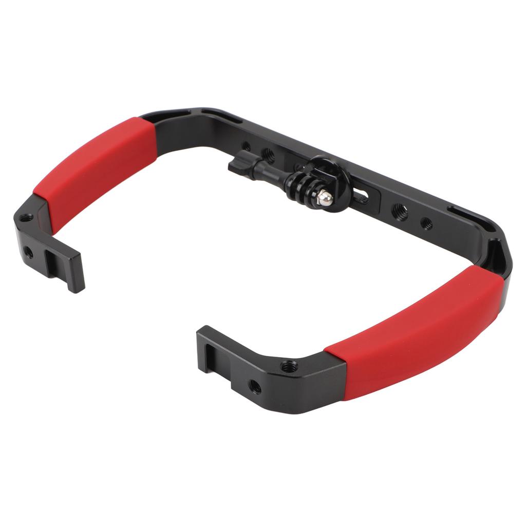 Underwater Diving Rig Tray Mount Silione Anti Slip Grip Stabilizer with 2 Cold Shoe 1Celsius4in 3Celsius8in Screw Hole Action Camera Accessory for Ins