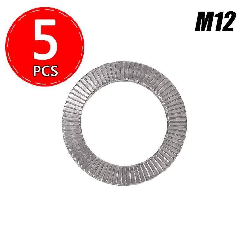 Self Locking Washers Stainless Steel Gasket Dual Stack Wedge Anti Loosening Washer M8 M10 M12 M16 M20 Shock Proof Gasket
