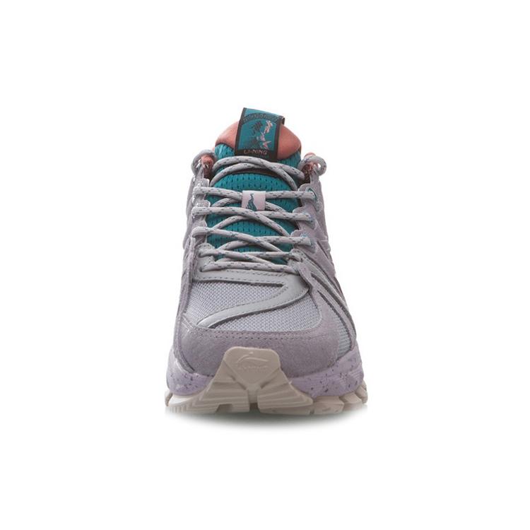 Li Ning Exceed Infinity Cushioning Abrasion Resistant Support Low Top Casual Shoes Women's Gray Green ARZP012-2