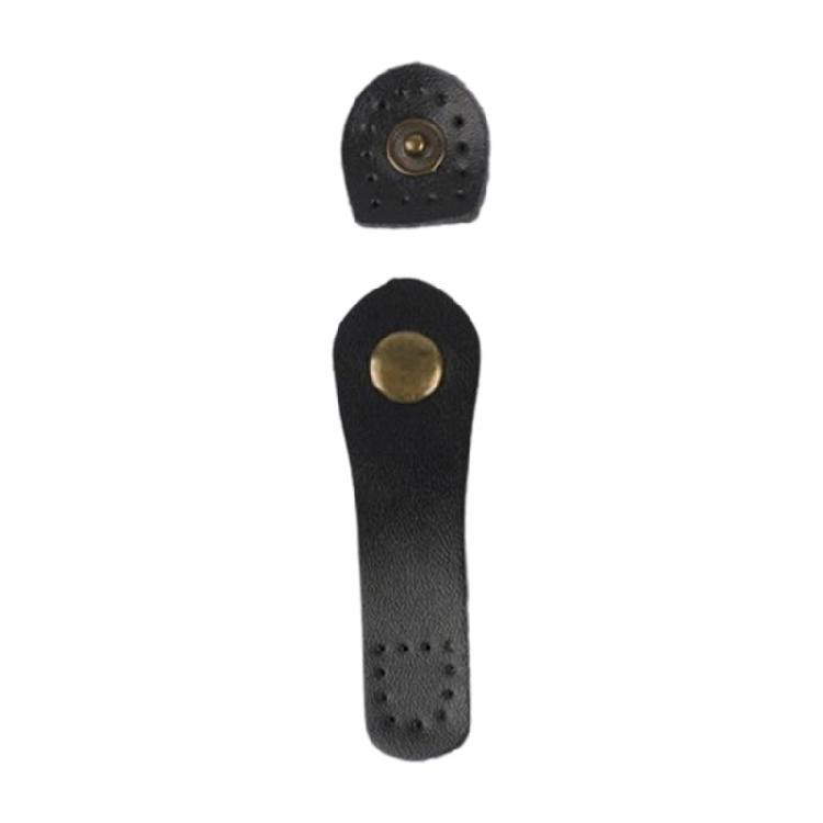 

Handmade Hasp Buttons Leather Bag Buckles with Sewing Holes DIY Bag Accessories чёрный
