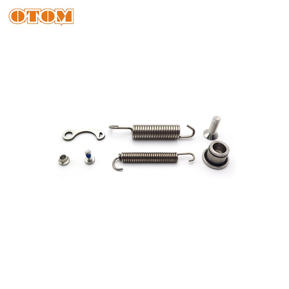 OTOM Motorcycle Footrest Bracket Kickstand Side Stand Springs Screws Bolt Kit For KTM XC XCF EXC-F HUSQVARNA FE GASGAS EX-F