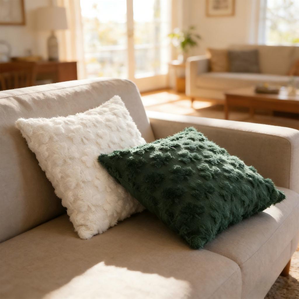 Embroidered Pillowcase, High-end Sofa/bedside Cushion Cover ( Insert Not Included)