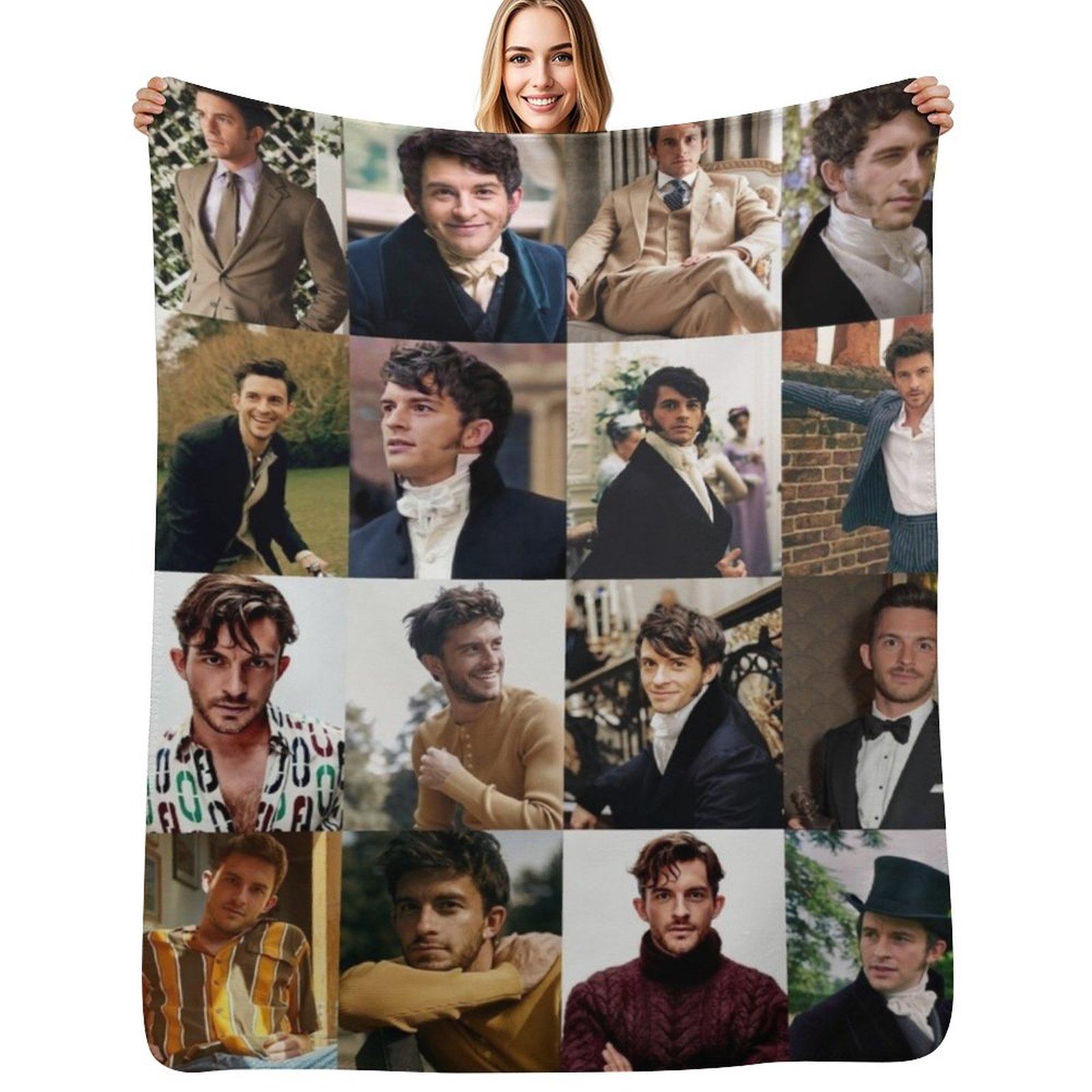 Jonthan Bailey Throw Blanket Soft Sherpa Fleece Warm Blanket for Winter Size: 75*100cm, Weight: 230 GSM