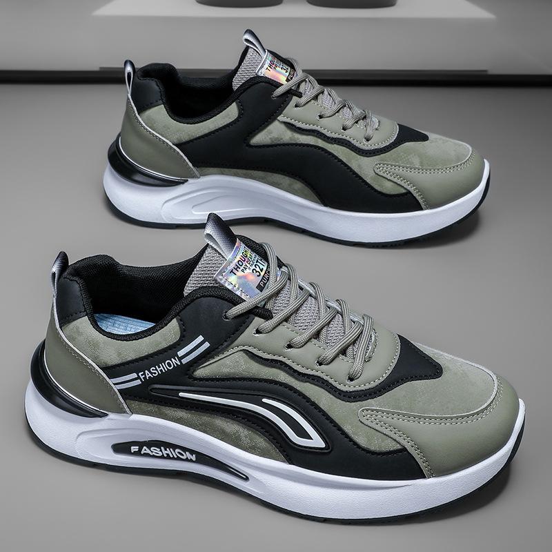 New Mens Waterproof Leather Casual Sneakers Anti-Slip Running Shoes Non-Slip Sports Shoes Lightweight Comfortable Training Shoes