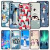 Penguin Kawaii Cute Phone Case For Realme 13 12 10 9 8 7 GT3 GT5 GT2 Pro Plus 5G C21 C25 C35 GT Neo 2 3 3T 5 Cover