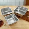 304 Stainless Steel Deep Perforated Colander Basin - Square Drip Basket for Straining & Washing Vegetables/Oil/Braised Dishes
