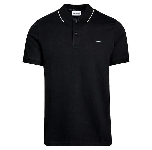 Calvin Klein Stretch Pique Tipping Short Sleeve Polo
