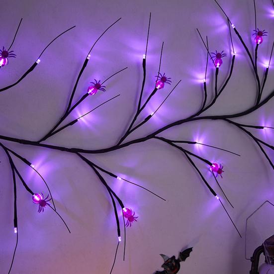 Halloween Light Battery Operated Waterproof Multiple Lighting Modes Willow Vine Twig LED Lamp Photography Prop