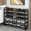 5-Tier Metal Shoe Rack Storage Holder - Holds 18 Pairs Shoes, Slim Space-Saving Design, Durable Iron Organizer, Easy Assembly