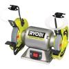 RYOBI - Touret À Meuler 250 W + Meule À Ébavurer, Meule De Finition, 2 Pare-éclats Transparents Et 2 Porte-pièces - RBG6G1
